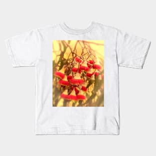 Beautiful rose pink gum blossoms Kids T-Shirt